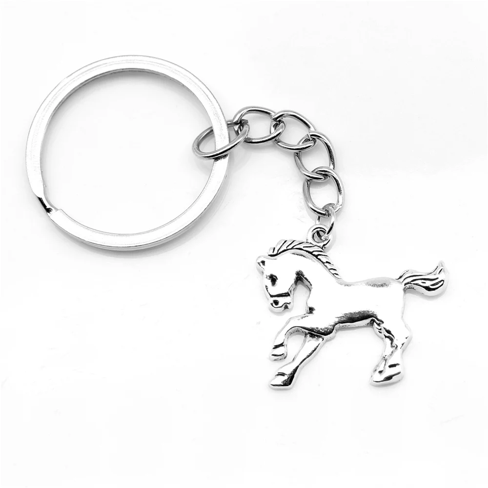 1 Piece Horse Keychain Couple Body Jewelry 25x27mm