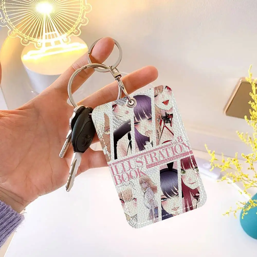 My Dress-Up Darling Anime Cute Cartoon Inteated Elevator Card Acc Control Card Keychain Protective Cover Gift Keychain