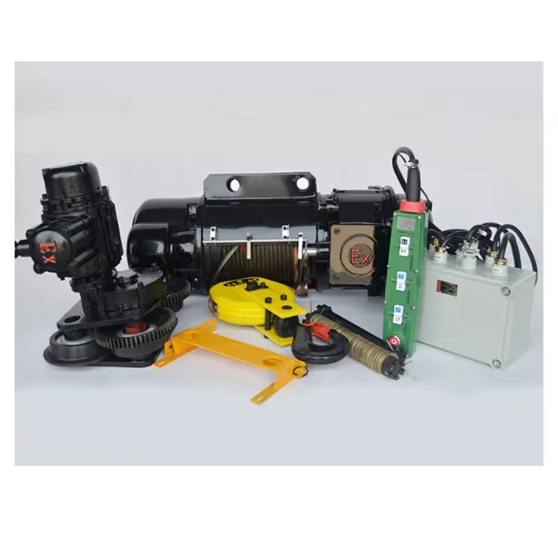 0.5-2T Electric Hoist Lifting Crane Wire Rope Hoist Winch Handling Warehousing Transportation Equipment view 4