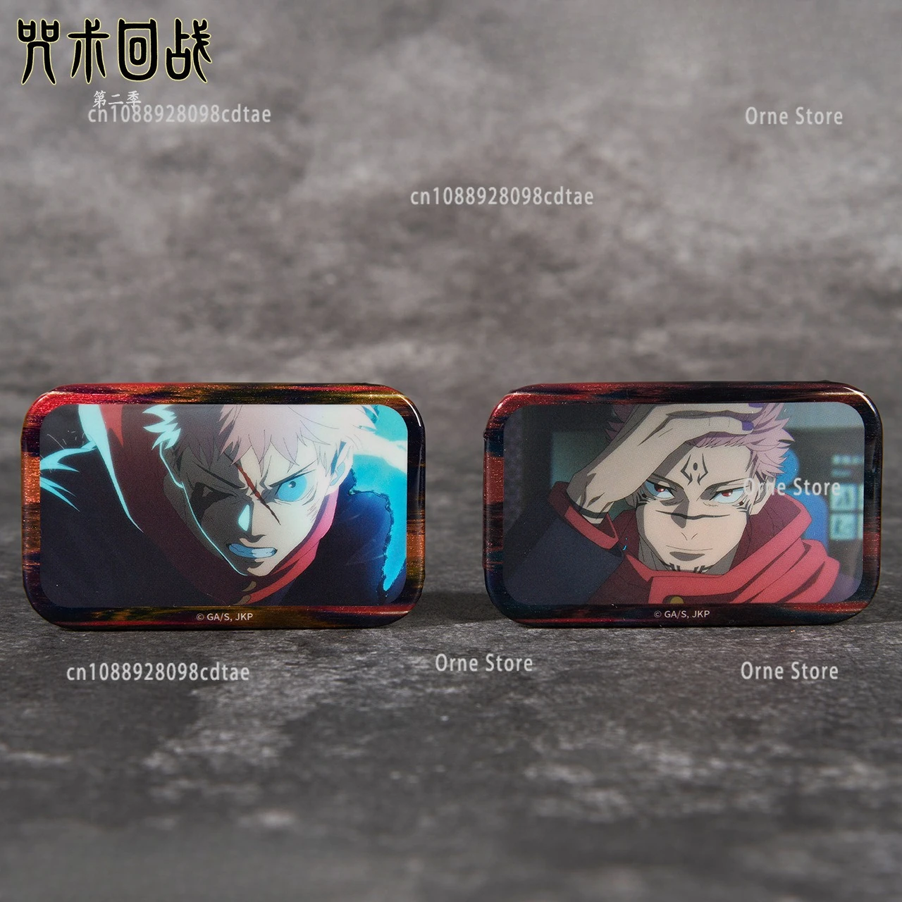 70 مللي متر Jujutsu Kaisen Shibuya شارة مربعة أنيمي زي ظهره بروش اكسسوارات لعب الأدوار اكسسوارات الدعائم هدية الكريسماس