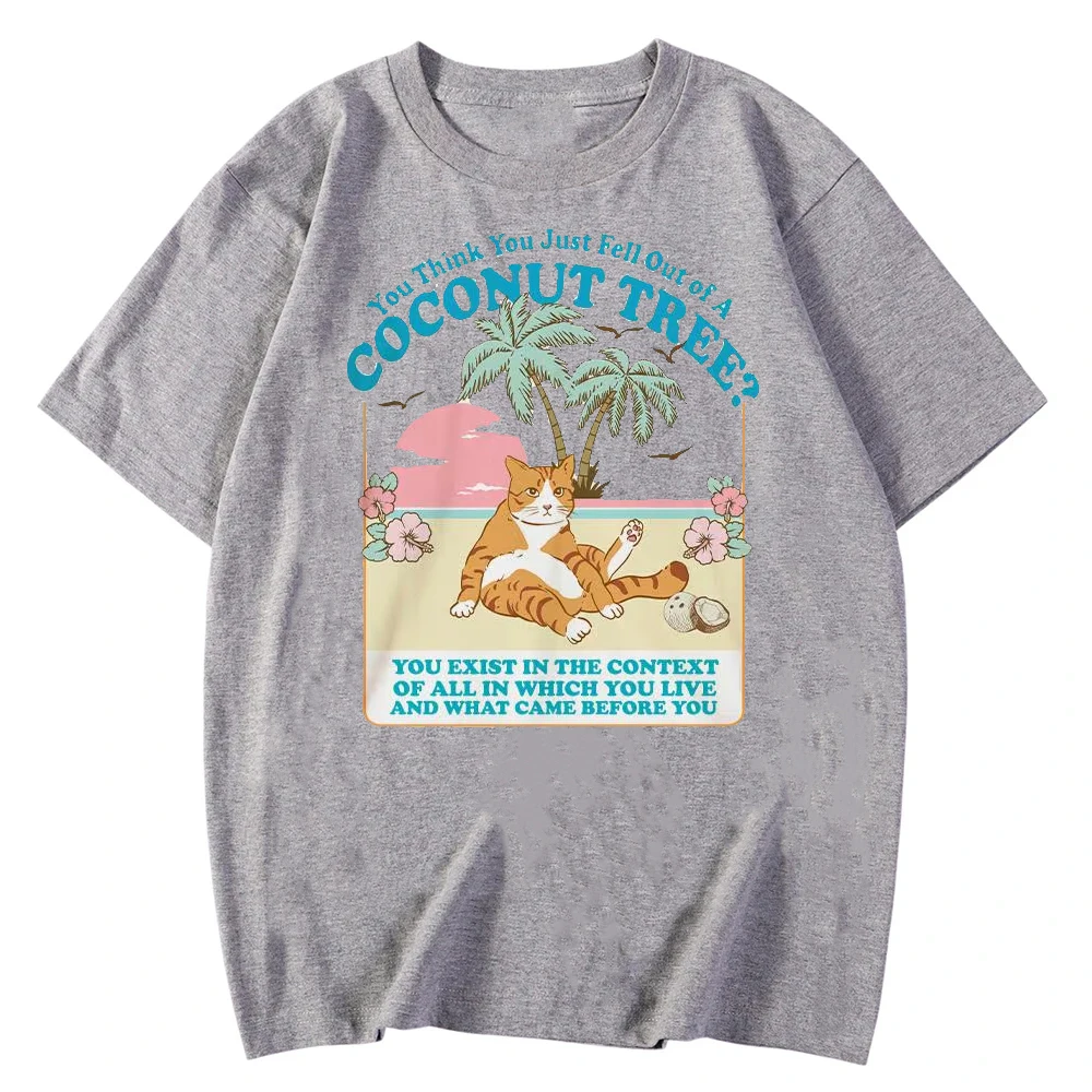 You Think You Just Fall Out of A Coconut Tree T-shirt Kamala Harris Shirt Harris Meme Roevember  2024 Man and Woman Tops O-neck