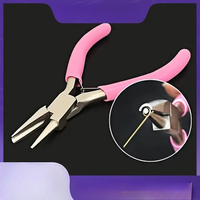 Mini 5Inch Round Concave Pliers Wire Looping Pliers Precision Jewelry Pliers Wire Looping Pliers for DIY Jewelry Making