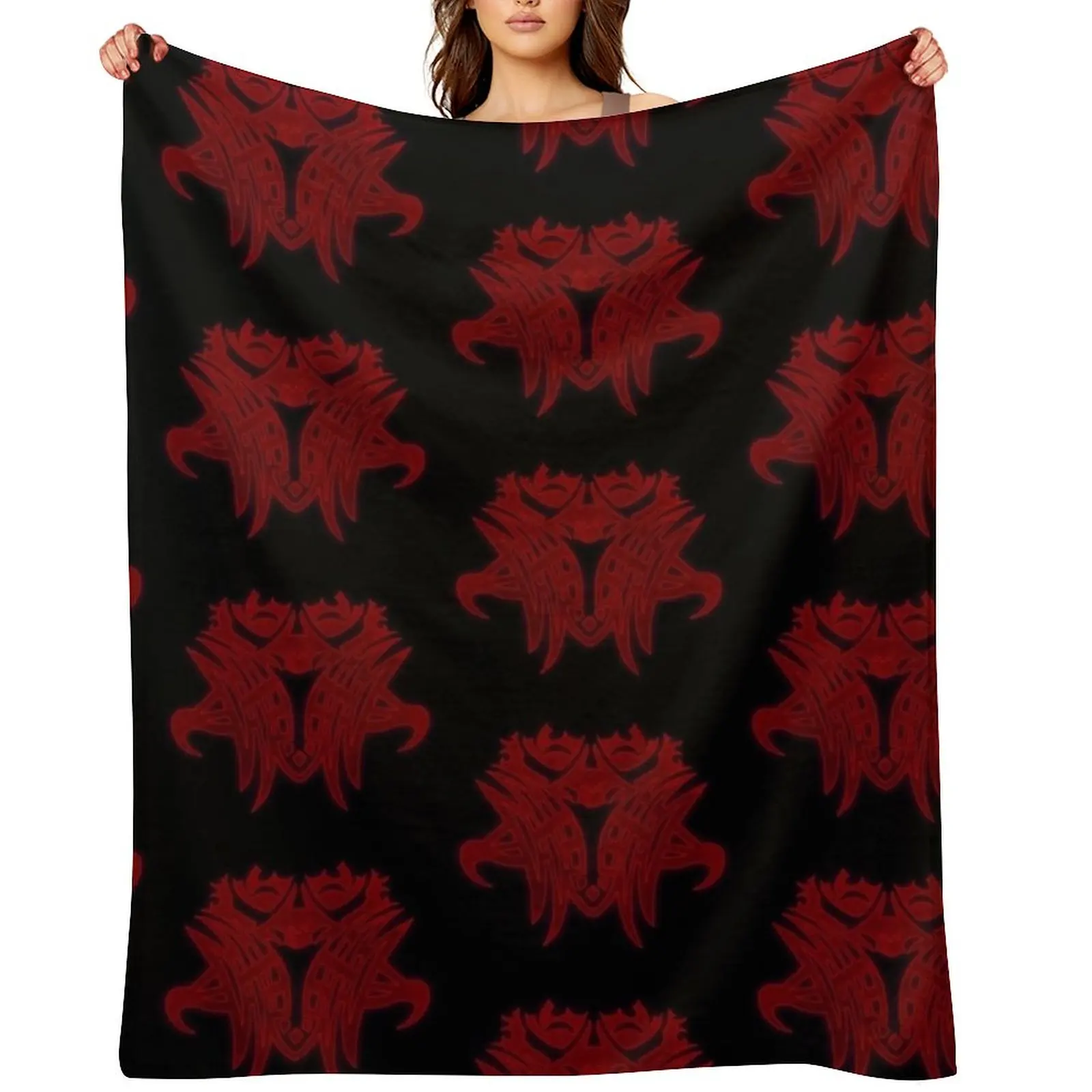 

Emet Selch glyph Throw Blanket Extra Large Throw Beach Hairys decorative Blankets