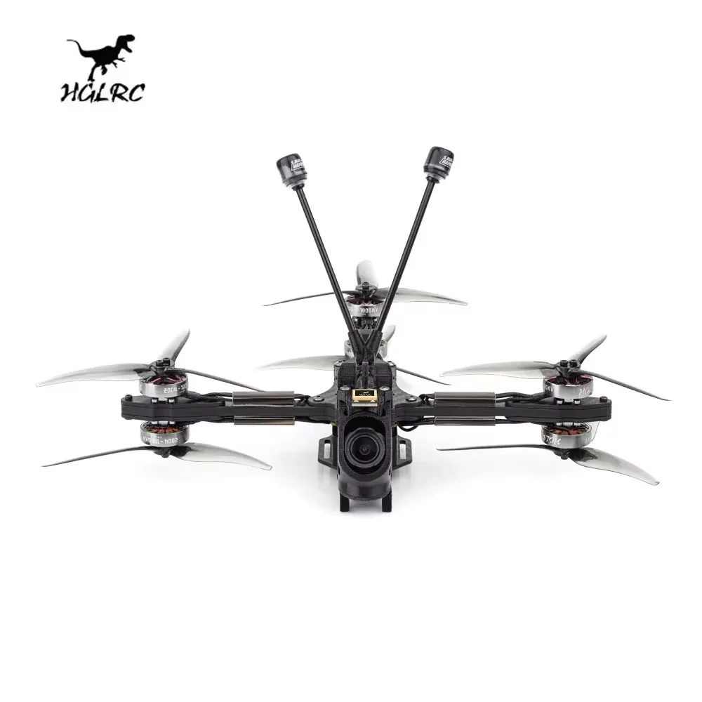 HGLRC Rekon Y6 5" FPV Drone de longo alcance - Analógico/Moonlight/O3 SPECTRE F722 40A 2004 1800KV 6S Quadcopter