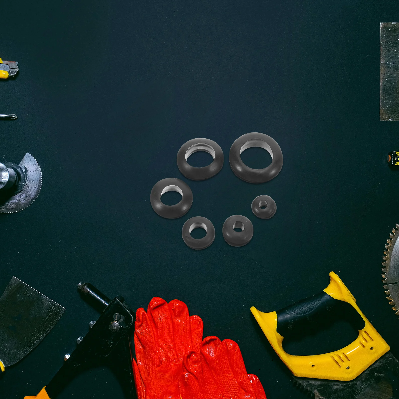 260개 고무 와이어 그로밋 블랙 방수 케이블 보호기 양면 씰 전기 배선 하네스 및 전원 코드 가스켓