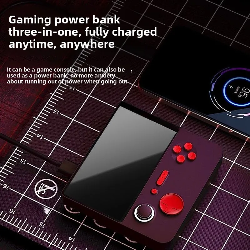 Handheld game console classic nostalgic power bank arcade with TV childhood double
