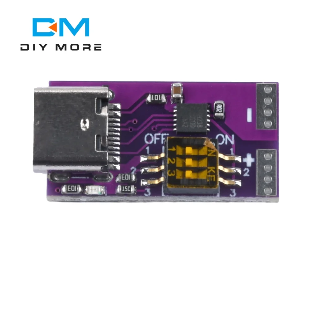 PD 100W Fast Charge Decoy Trigger Type-C Interface 5V 9V 12V 15V 20V 5A Step Up Step Down Charging Module Charger Board