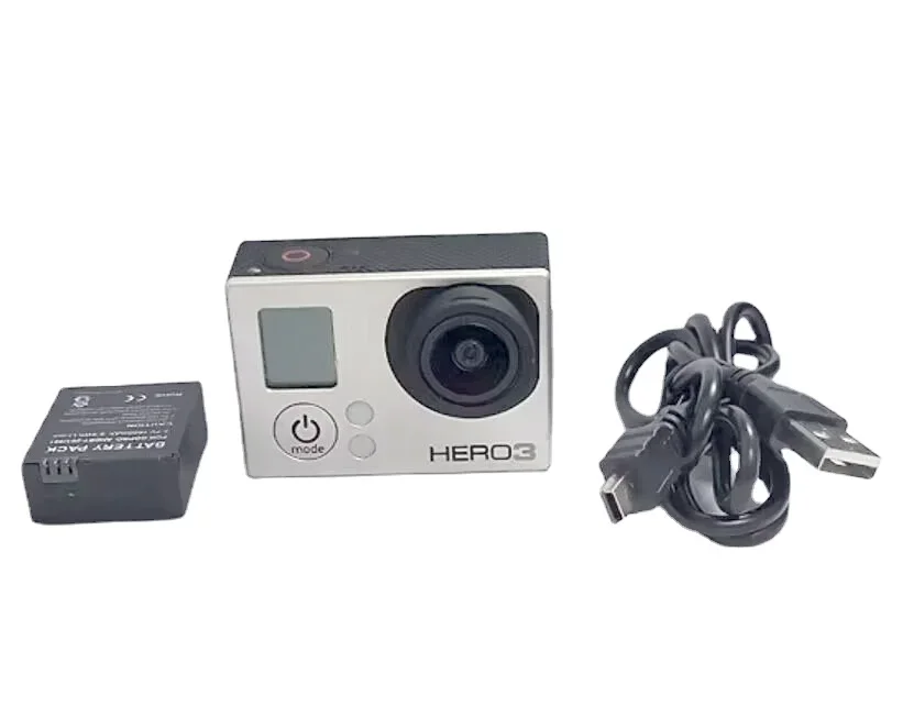 A set of For GoPro Hero 3 Silver Edition With WIFI Camera + Battery  Charge Cable Repair Parts