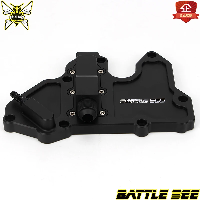 Car Baffled Oil Catch Can Reservoir Tank Oil Dipstick Hole Breathable Kettle For EA888 gen3 Engine 1.8 2.0T Golf MK7 BB-OCC-03
