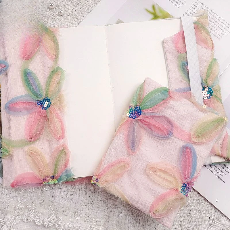 【Frosted flower】Original Handmade A5A6 Notebook Covers Protector Book Sleeve Crafted Fabric Products Diary Cover，in Stock