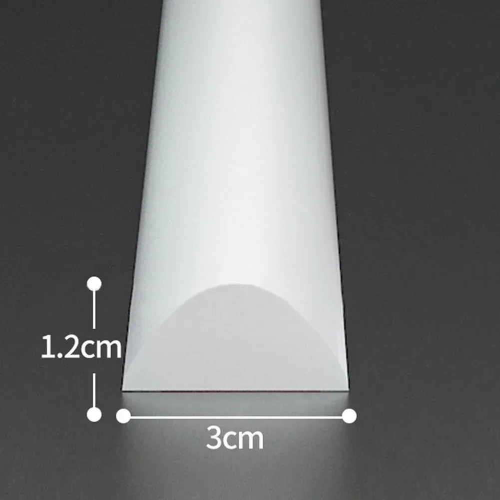 Tira de agua de retención para encimera de cocina, cinturón de silicona de separación seca y húmeda, tira impermeable de umbral de baño flexible de 0,5-2m