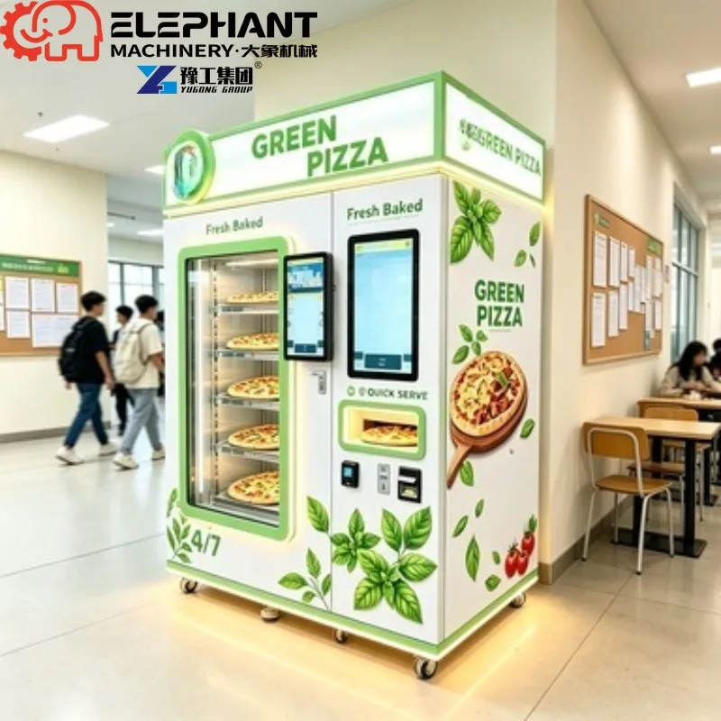 Automatic Pizza Vending Equipment, Factory Direct Hot Food Self Service Retail Workstation For Park And Office Building