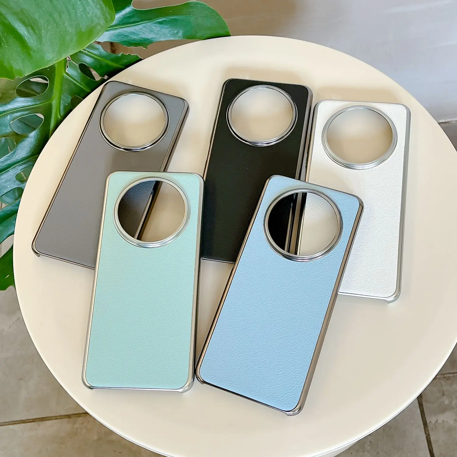 For Honor Magic7 Lite X9C Case Fashion Electroplating Frame Solid Color Leather Skin-friendly Anti-drop Cover For Honor X60 Pro