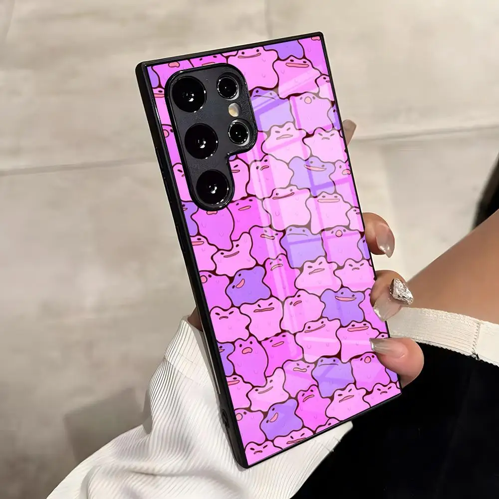 Cartoon Cute Ditto Phone Case For Samsung S26 S25 Edge Ultra S23 S22 S21 S20 Ultra Plus S24 Fe A54 A53 A25 Glass Cover