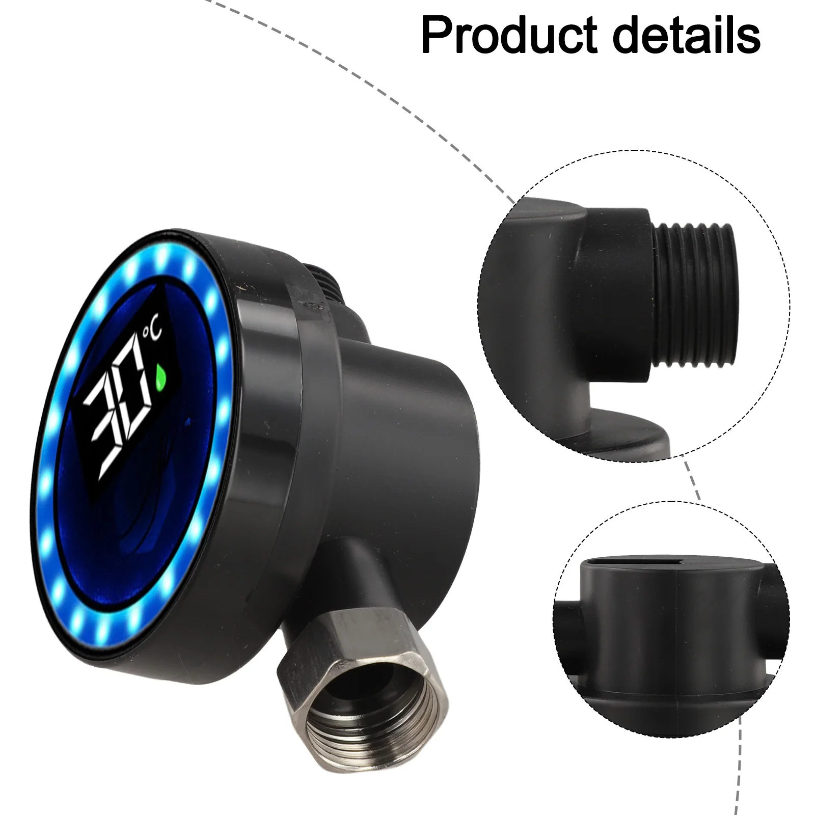 69*93mm Water Temperature Monitor Three-Color Indicator Light Environmentally Friendly Fully Waterproof Design