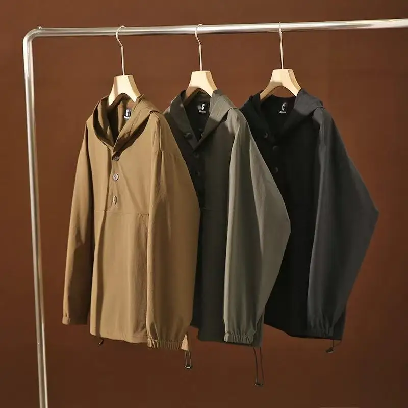 

Легкая мужская эластичная дышащая тонкая повседневная толстовка с капюшоном на весну и осень, свободная толстовка с капюшоном Island Country