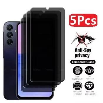 Антишпионское закаленное стекло, 5 шт., защитная пленка для экрана для Samsung M10 M30 M02S M12 M22 M32 M52 M13 M33 M04 M14 M05 M55 M35 M31S