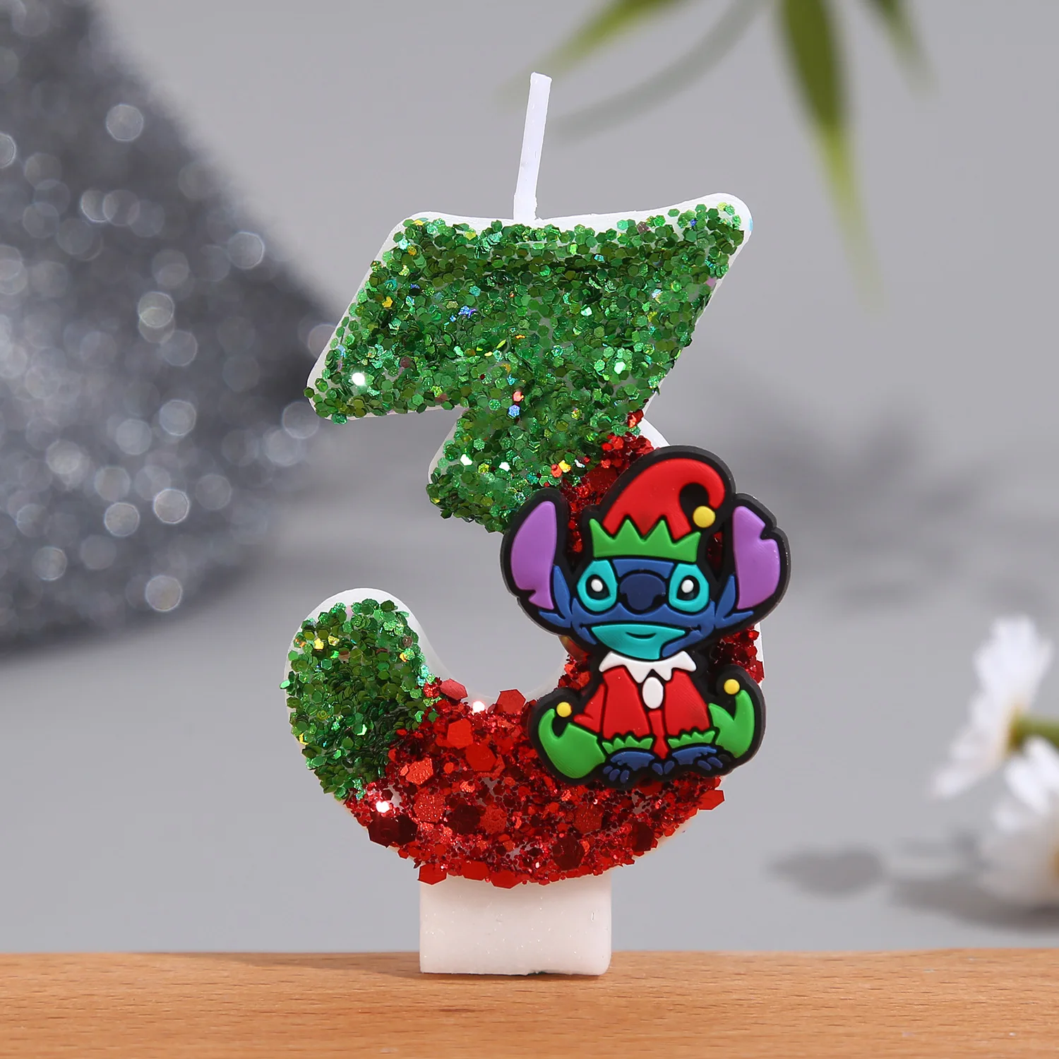 

Disney Stitch Birthday Number Candle Cake Topper Colour Changing Digital Candles Boys Girls Birthday Christmas Party Decorations