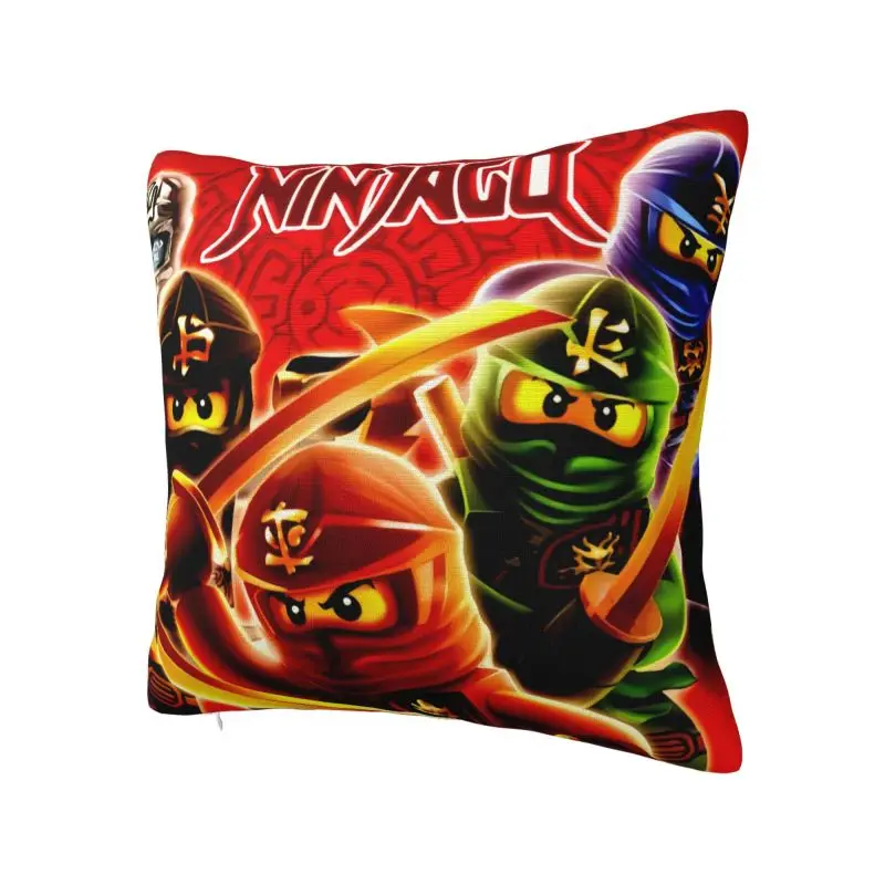 Legos Phantoms Ninjas Anime Game Cartoon Cushion Cover Double-sided 3D Print Throw Pillow Case for Living Room Pillowcase