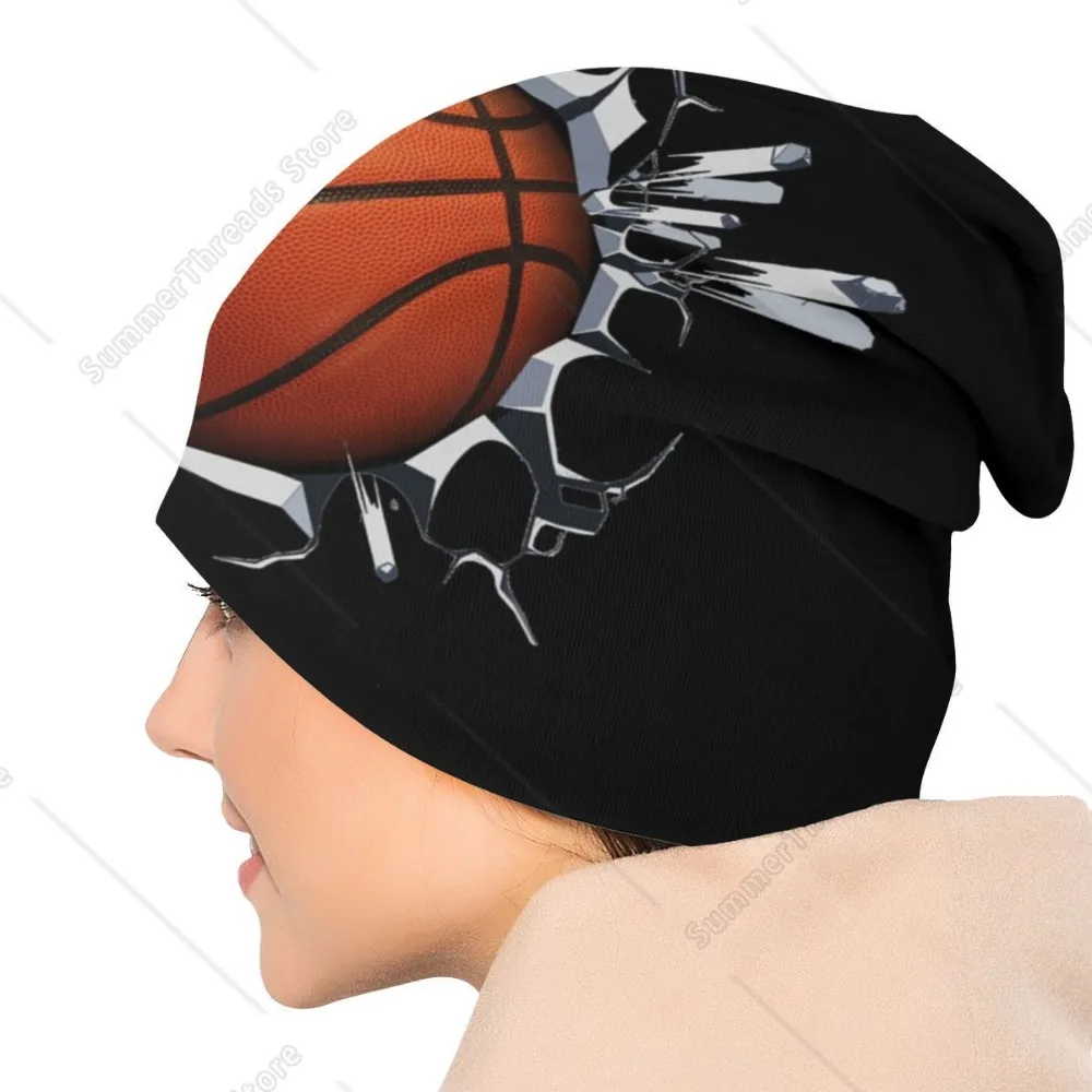 بونيه شتاء دافئ محبوك قبعة النساء الرجال كرة السلة سحق الشارع Skullies Beanies قبعات الكبار قبعات صغيرة قبعة تزلج #5