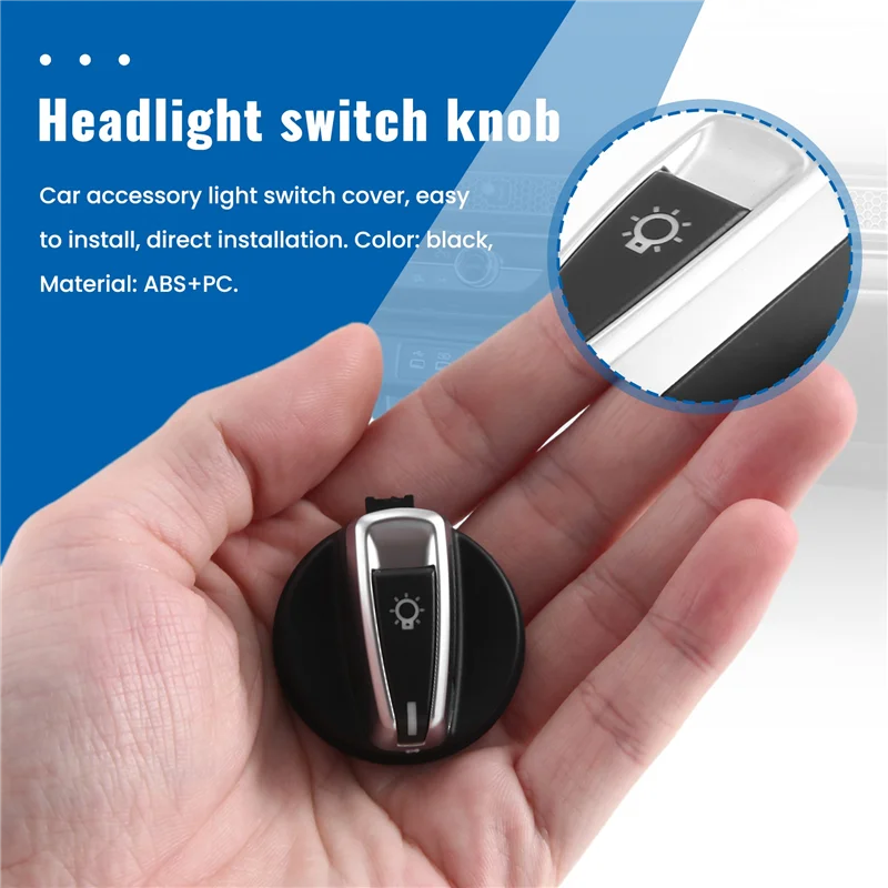 

Automotive Headlight Switch Rotary Button For BMW 1 E88 E82 3 E90 E91 X1 E84-T48C