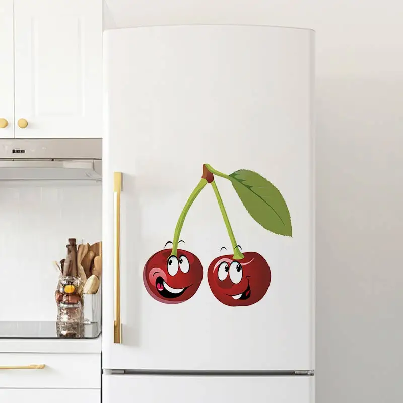 M409 Tempting Fresh Fruits And Vegetables Stickers Kitchen Decorative Dining Room Decals