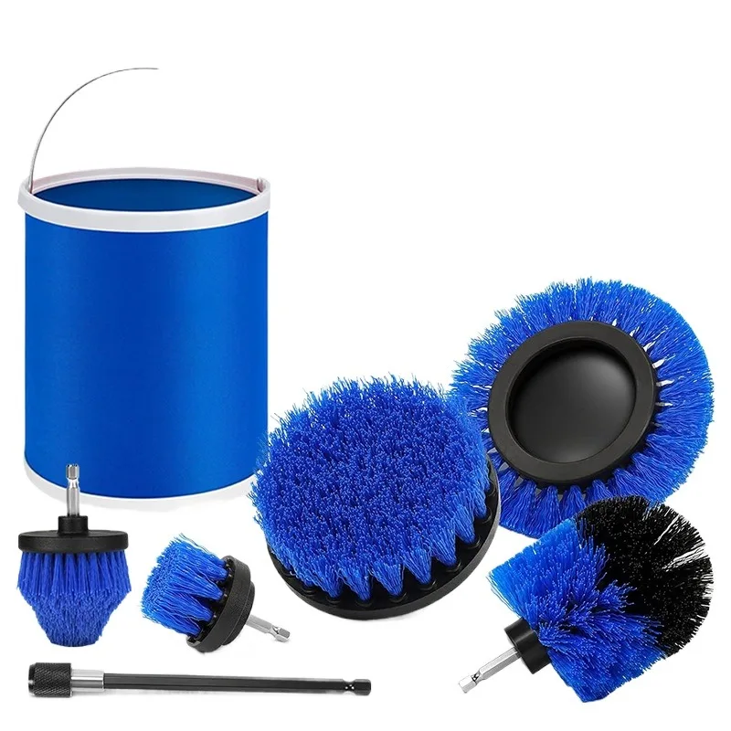 For Car Wash Cleaning Brush Set 26-piece Car Interior Cleaning Electric Drill Brush Head Detail Brush Electric