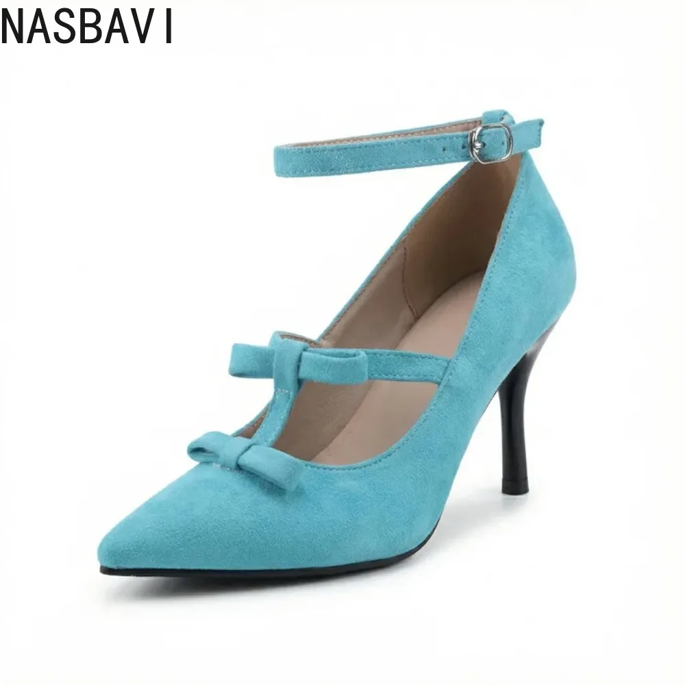 Spring 2026 Women's Circular Knot Decoration Elegant Pointed Lightweight Design Suitable for Party and Date Wearing Sizes 34-48