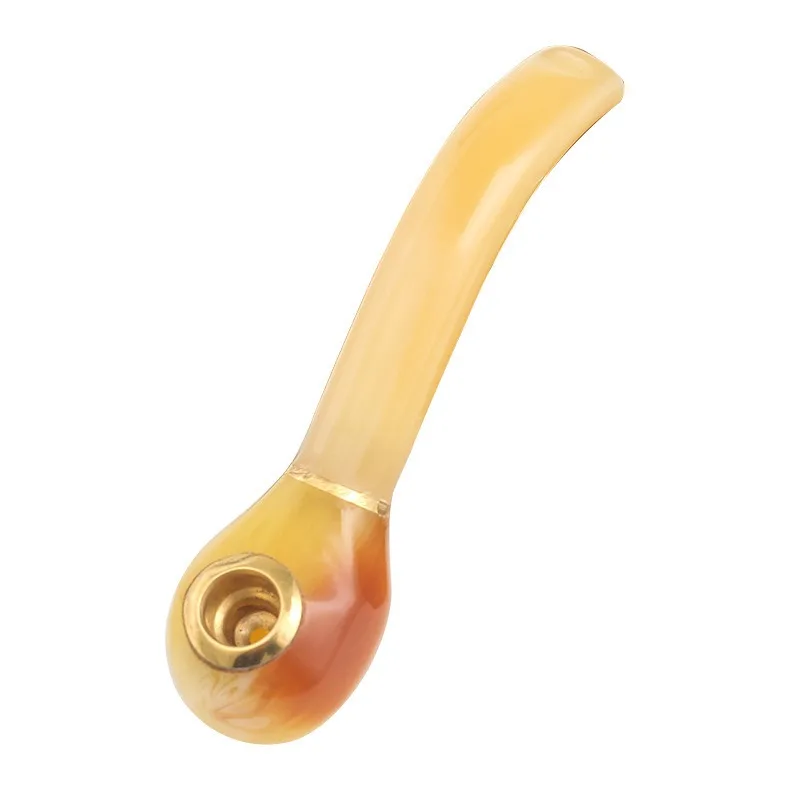 Creative Mini Resin Smoke Pipe Portable For Thick Thin Smoke Filter Personal Popular Dry Pipe Recyclable Cigarette Accessories