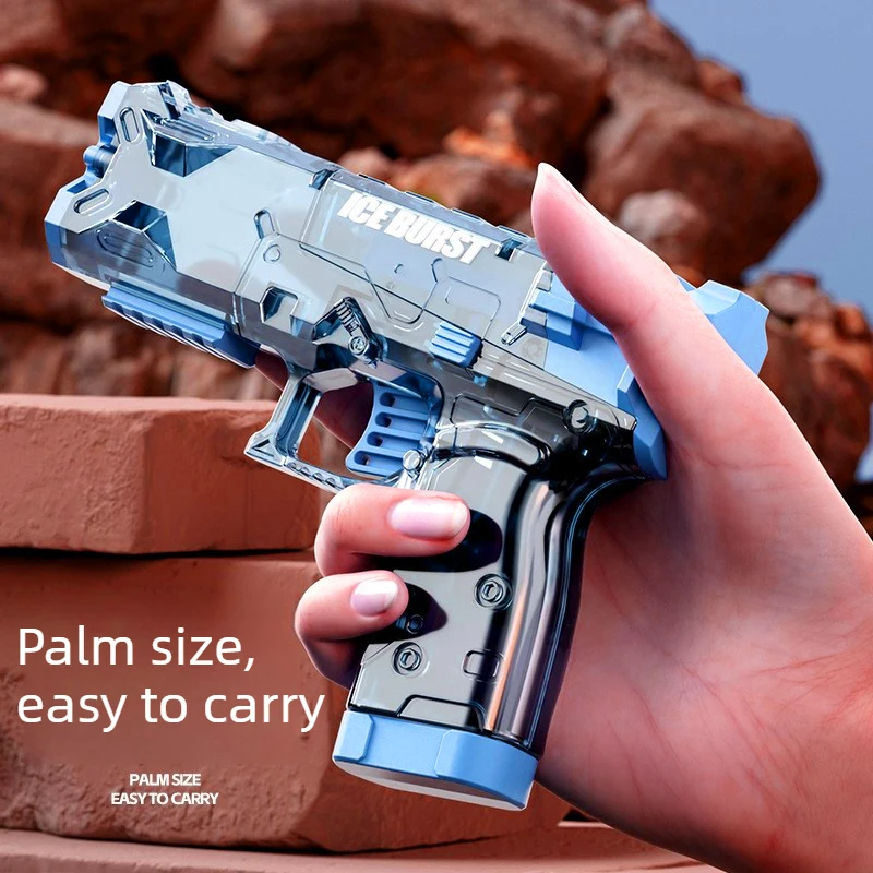 Manual Water Gun Continuous Firing Watergun Swimming Pool Toy Transparent Squirt Gun Long Range Water Pistol Beach Outdoor Toy view 4