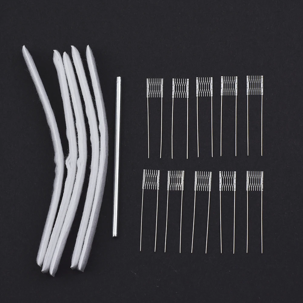 1/2/5 Set 1.0/0.8ohm Rebuild Kit for URSA Meshed Wire Resistance with 5Set Cotton 2.0mm Rod DIY Repair Replacement Accessary