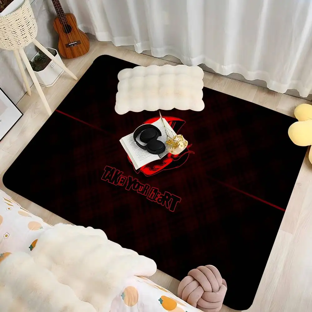 P-Persona 5 C-Classic Anime Door Mat Nordic Style Bedroom Living Room Doormat Home Balcony Anti-Slip Alfombra