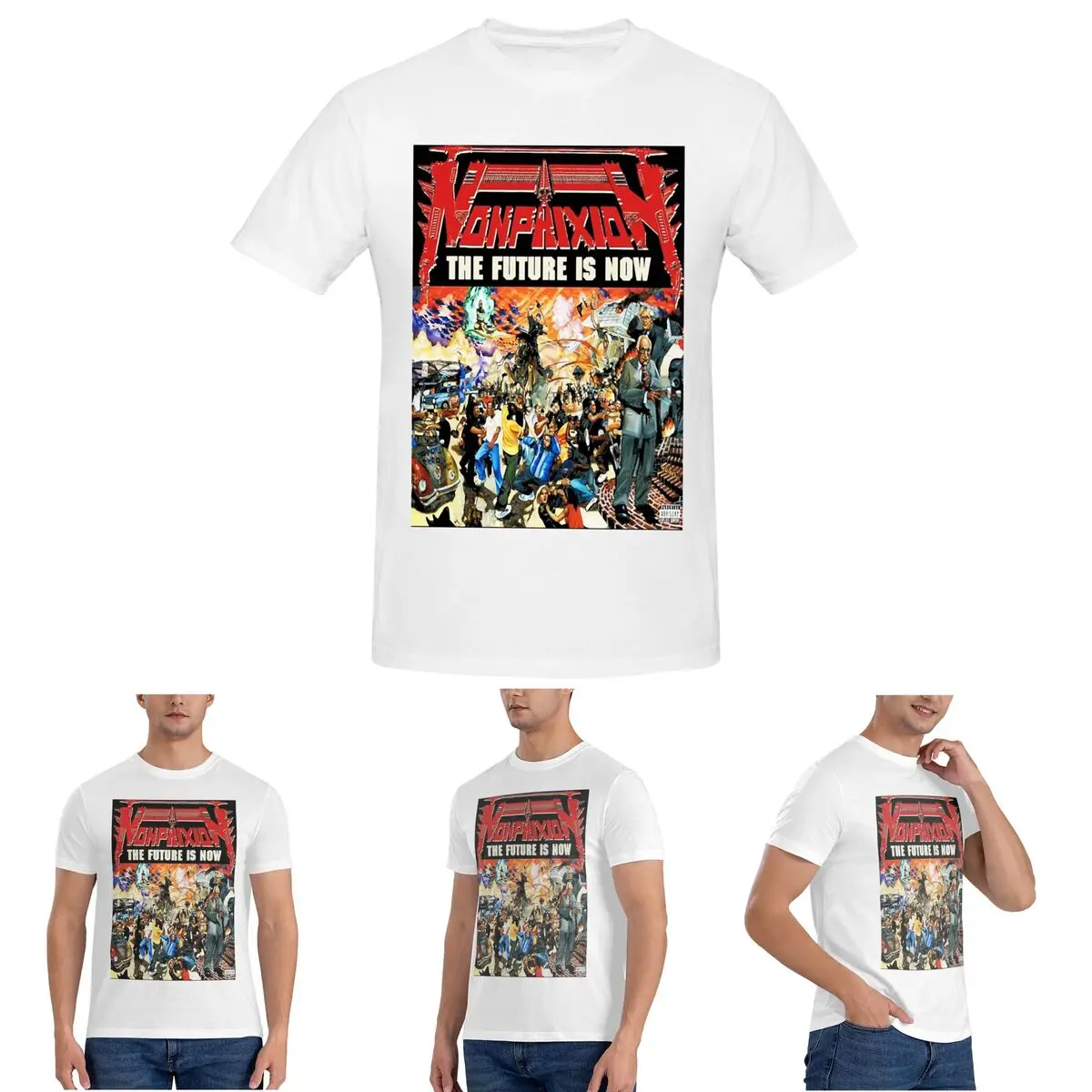 

Мужская футболка Non Phixion, хлопковые футболки большого размера, мужские футболки, короткая летняя одежда с круглым вырезом, топы, S-6XL