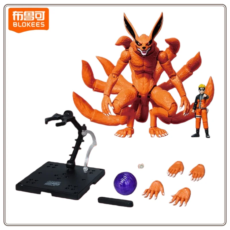 جديد وأصلي من BLOKEES Naruto إصدار أسطوري مصنوع يدويًا مجموعة كوراما المحمولة ألعاب هدايا محيطية من Naruto متوفرة في المخزون #2