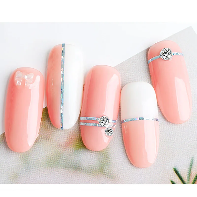 10 قطعة/الحزمة مسمار ملصق ذاتية اللصق الذهب والفضة الموضوع اضغط على الأظافر مع هلام البولندية الأظافر كاذبة نصائح الديكور ملصقات