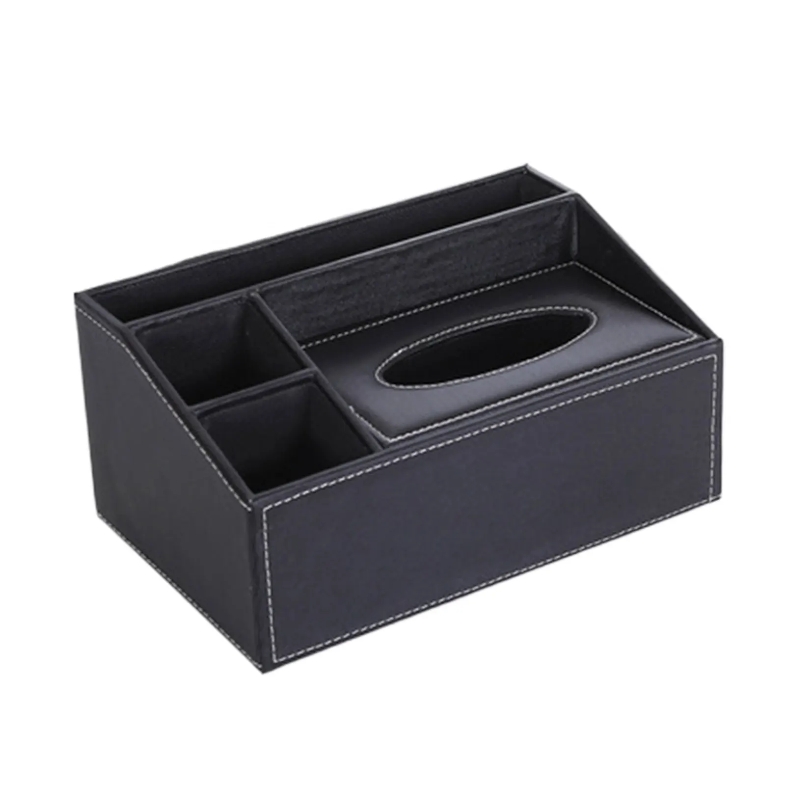 

Leather Dirt Resistant Desktop Organizer Stylish Solution For Messy Desks Storage Multi Space