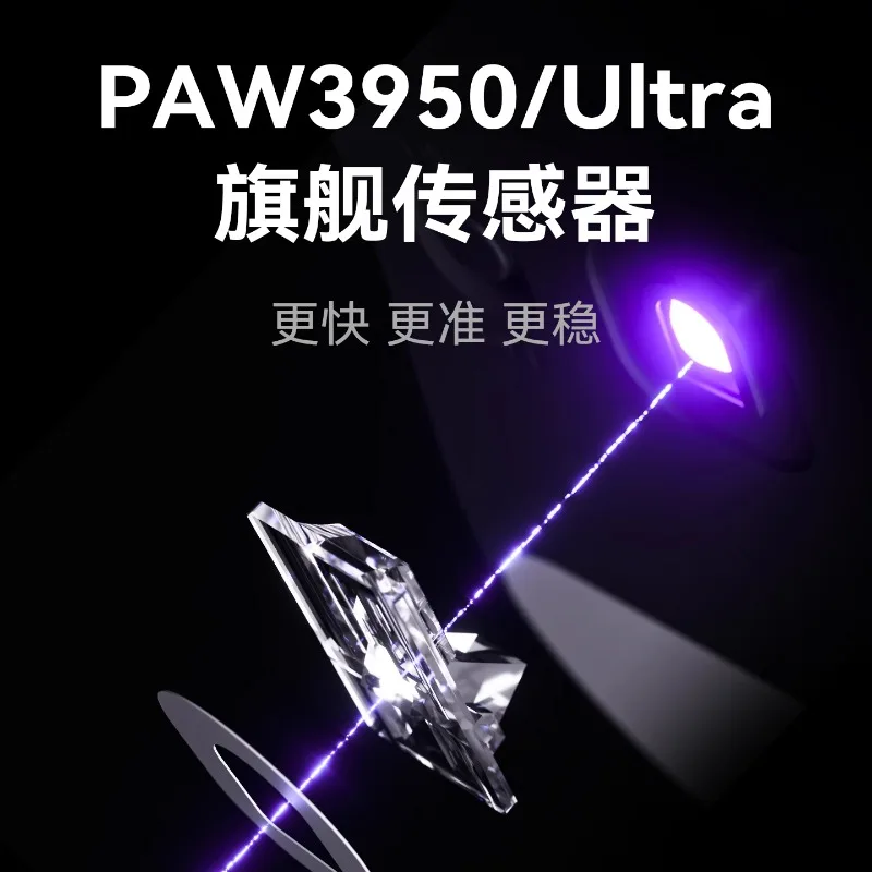 ATK BlazingSky U2 ماوس لاسلكي ثلاثة أوضاع PAW 3950 Ultra Double 8k 44g ماوس ألعاب رياضي إلكتروني خفيف الوزن ملحقات كمبيوتر مخصصة