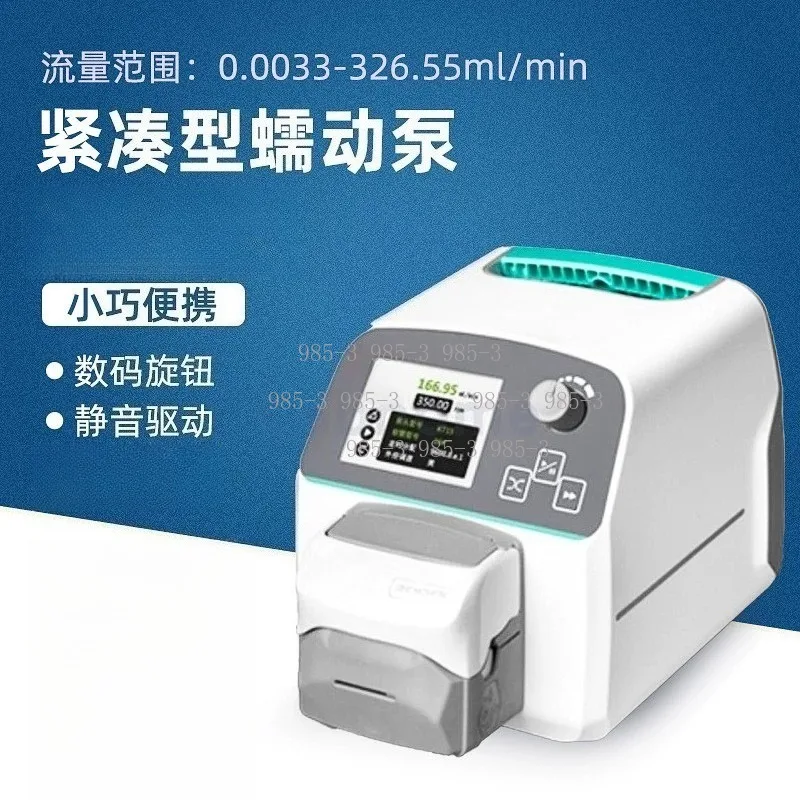 High Precision Flow Display Peristaltic Pump LabT LabQ, Compact Silent Laboratory Liquid Transfer Dosing Equipment