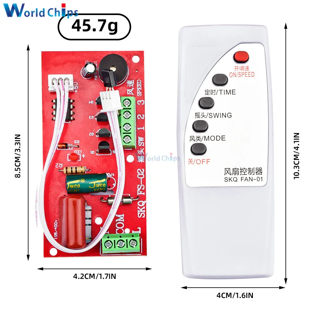 Fan Remote Control Modified Board Circuit Board Control Board Floor Electric Fan General Computer Board with Remote Control