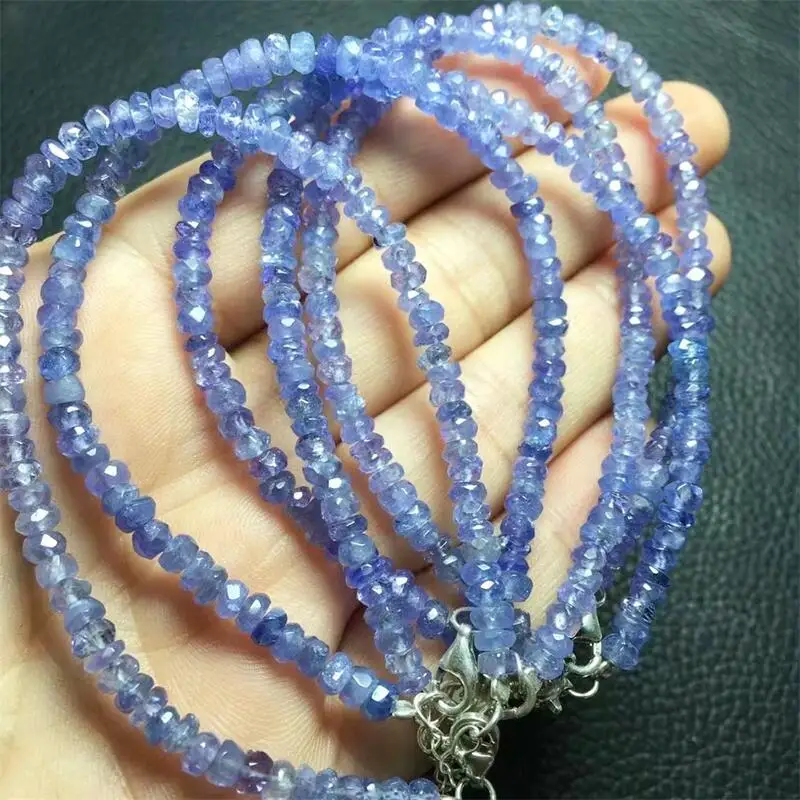 Natural Tanzanite Faceted Bracelet Crystal Reiki Healing Gemstone Fashion Jewelry Fengshui Women Healing Gift 1pcs