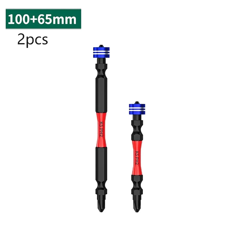 

Антискользящая Магнитная отвертка с двойной головкой и шестигранным хвостовиком типа PH2, стойкое к ржавчине покрытие, сильная Магнитная сила, черный, красный