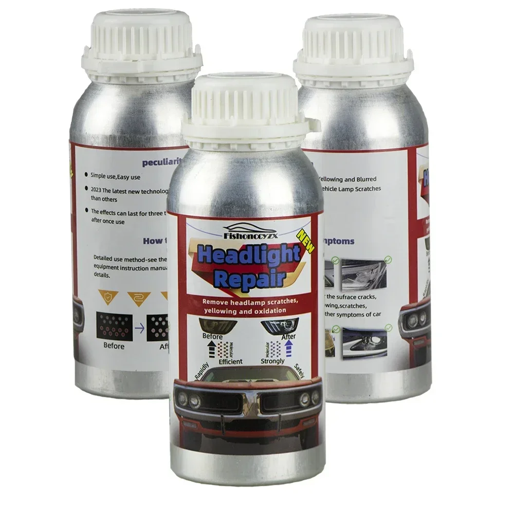 

800 мл жидкий полимер для фар, химический лак для ремонта фар, ремонтная жидкость, ремонт царапин, полировка, комплект для фар