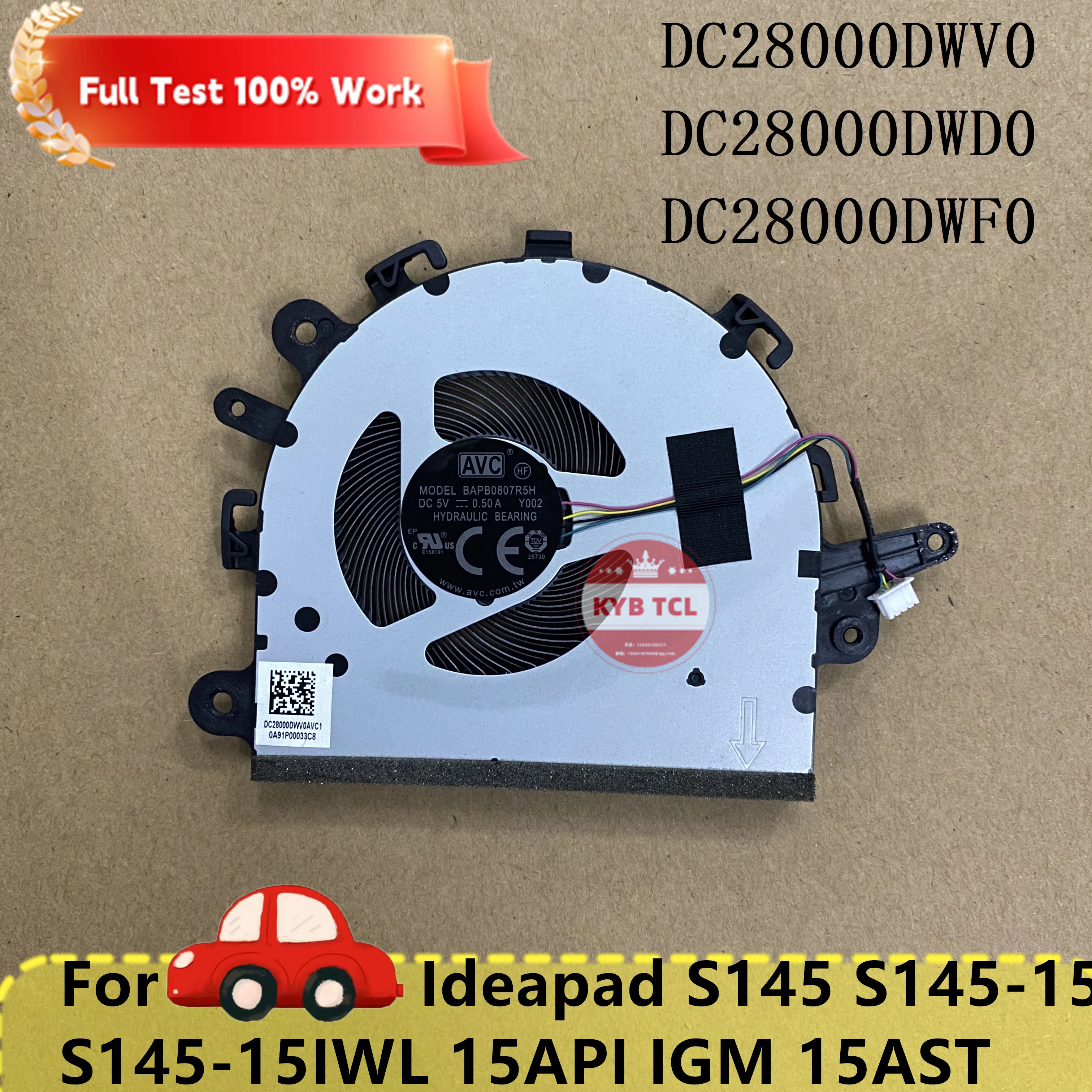 Genuine Laptop CPU Cooling Fan Or Heatsink Notebook For Lenovo Ideapad S145 S145-15 S145-15IWL 15API IGM 15AST AT1A40020S0