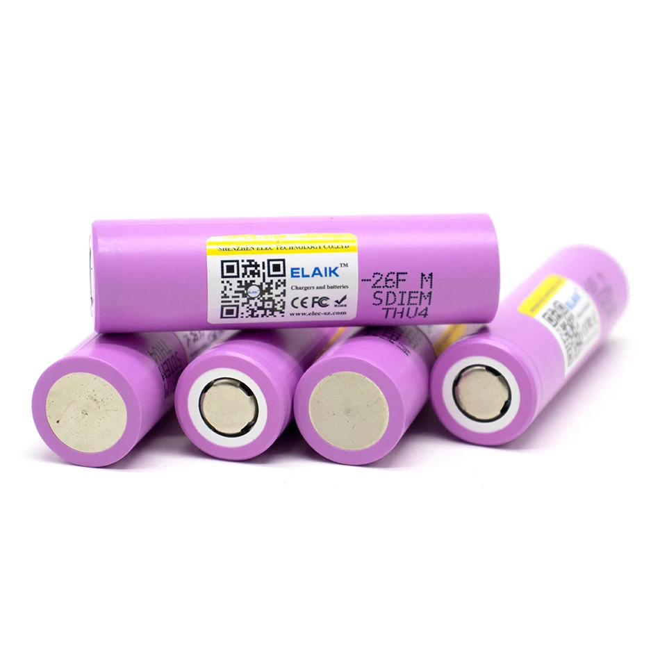 1-20PCS 3.7V 2600mAh Original 18650 rechargeable li-ion Battery INR18650 26F 2600 mAh batteries