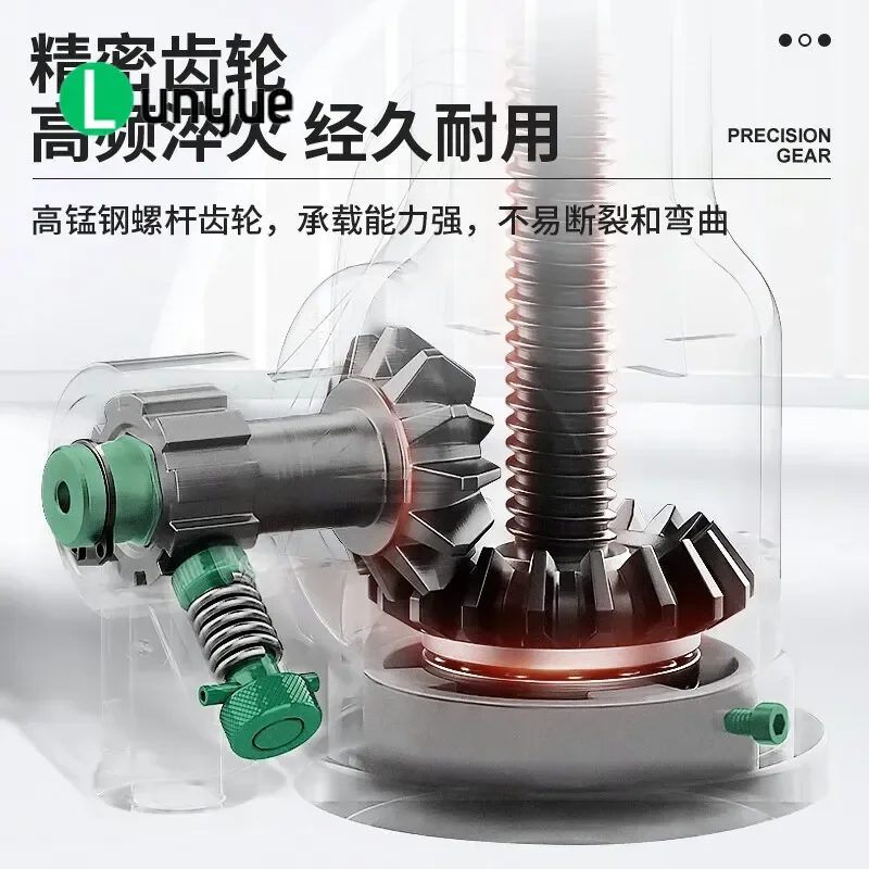 5T 32T 50T 100T Spiral  Dwarf Vertical Hand Self Locking Gear Mechanical Screw For Heavy Lifting Industrial Repair