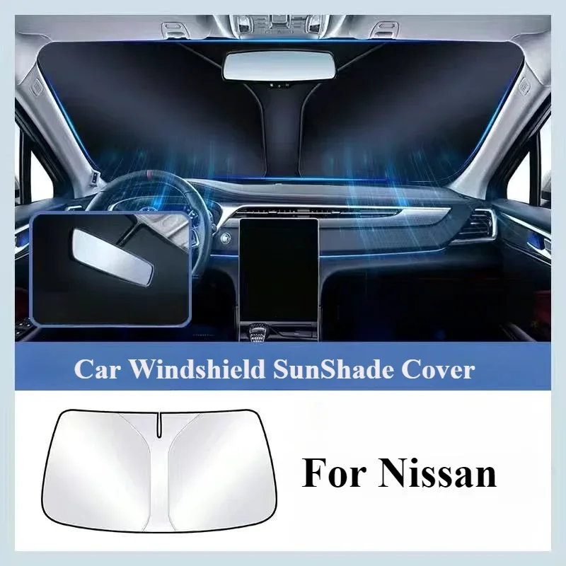 For Nissan Versa Maxima Altima Rogue Armada Sentra Murano For FX35 QX60 Car Windshield Sunshade Cover Front Window Protection