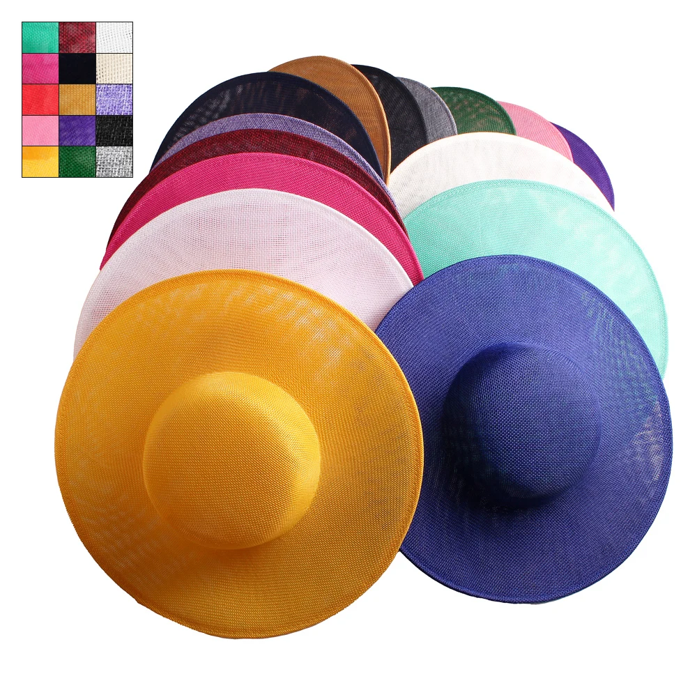 30cm Lmitation Linen Fascinator Base Woman Wedding Birthday Party Beatuful Diy Craft Hair Top Hat Millinery Occasion Cap Holder