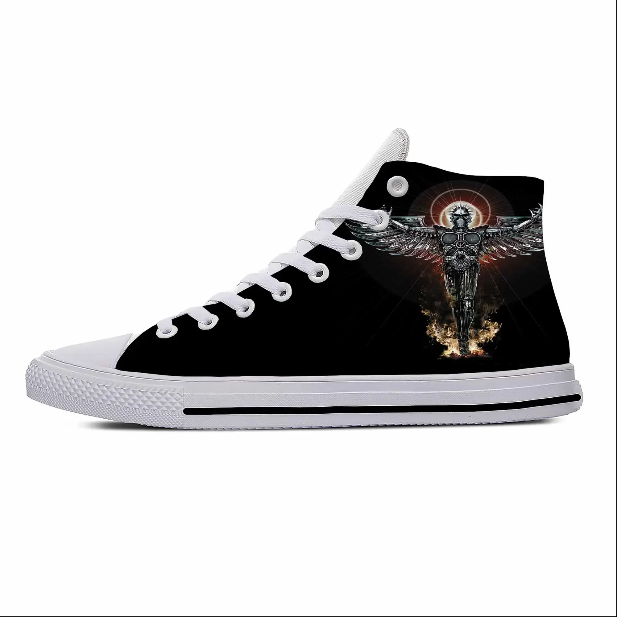 Priest Heavy Metal Rock Band Music Judas Fashion Casual Cloth Shoes High Top Lightweight Breathable 3D Print Men Women Sneakers view 4