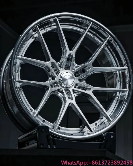 

FSC-02 2 Piece Deep Concave Wheels Forged Aluminum Alloy Silver Wheel 18 19 20 21 22 23 24 Inch