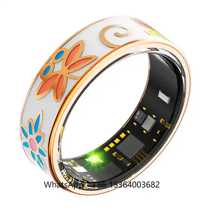 

Смарт-кольцо 2025 R18 для женщин, модные женские портативные устройства для девочек, водонепроницаемое кольцо на палец, фитнес-трекер, кровяное давление 20 мАч